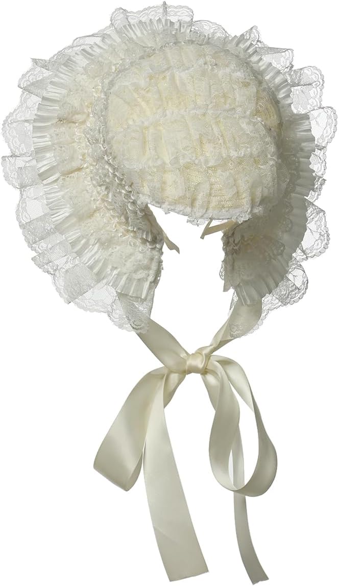 cosdreamer 女孩维多利亚时代帽子蕾丝花朵茶会帽